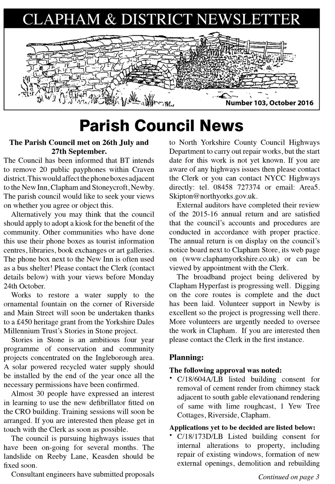 Clapham_Newsletter_No103_Oct_2016-1