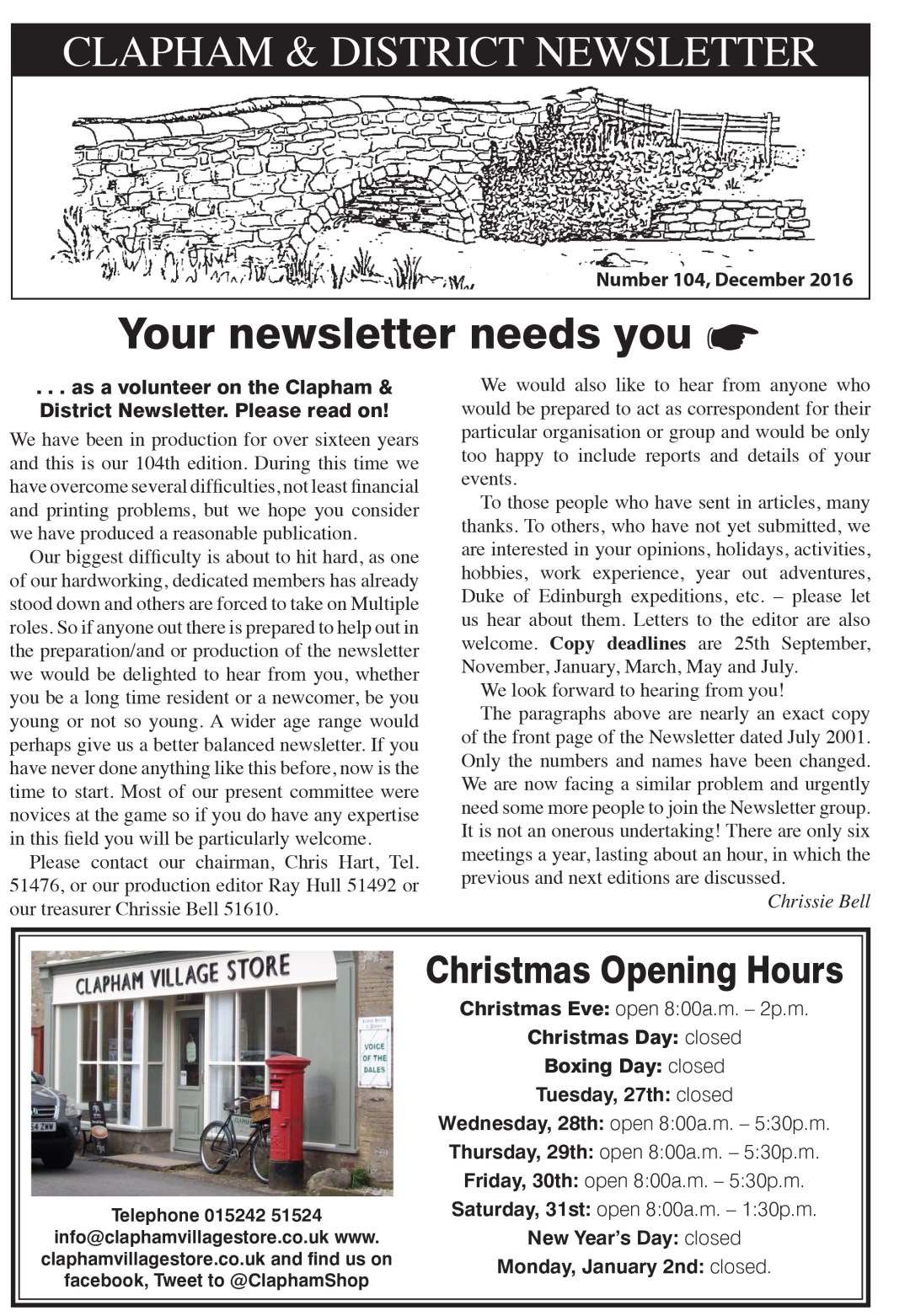 Clapham_Newsletter_No104_December_2016-1