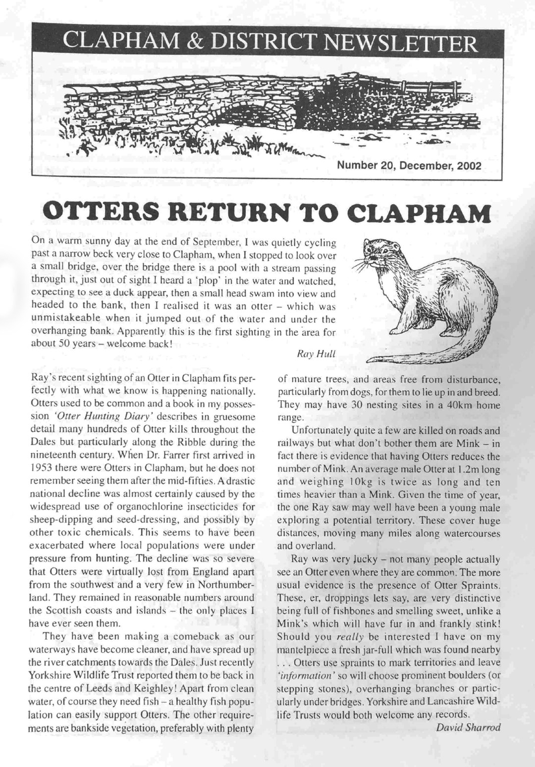 Clapham_Newsletter_No20_December_2002-1