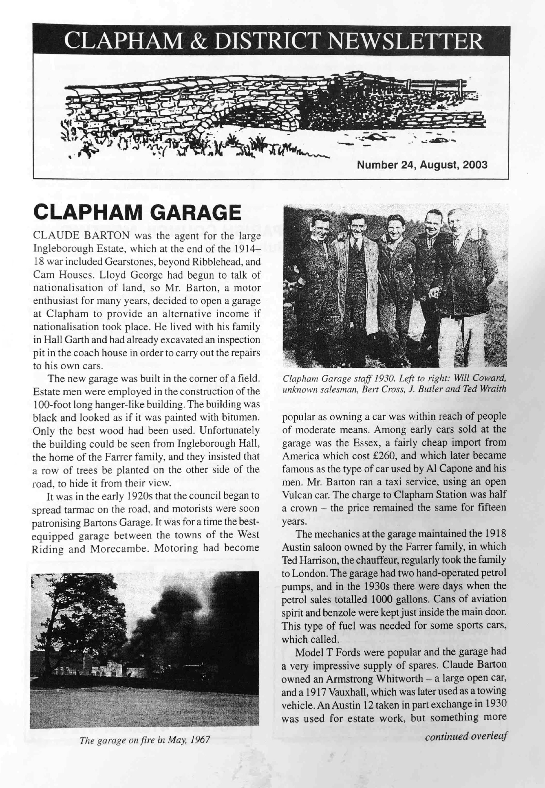 Clapham_Newsletter_No24_August_2003-1